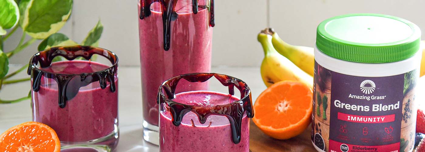 Bursting with Berries Immunity Smoothie – Amazing Grass