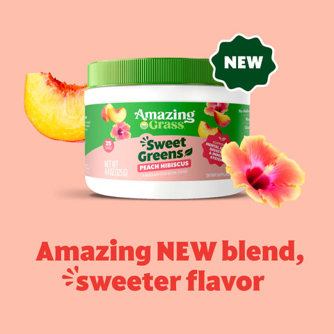 Sweet Greens Peach Hibiscus