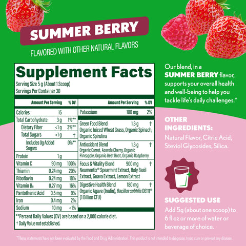 Sweet Greens Summer Berry