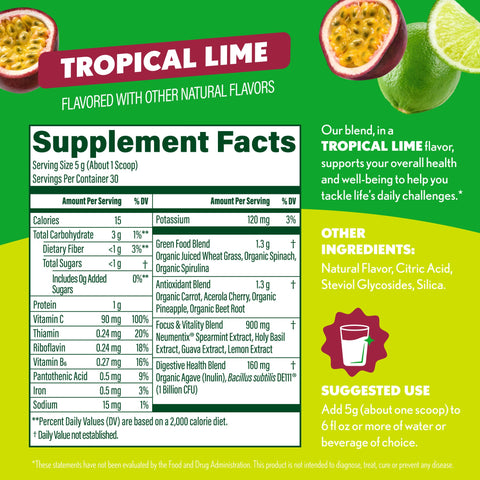 Sweet Greens Tropical Lime
