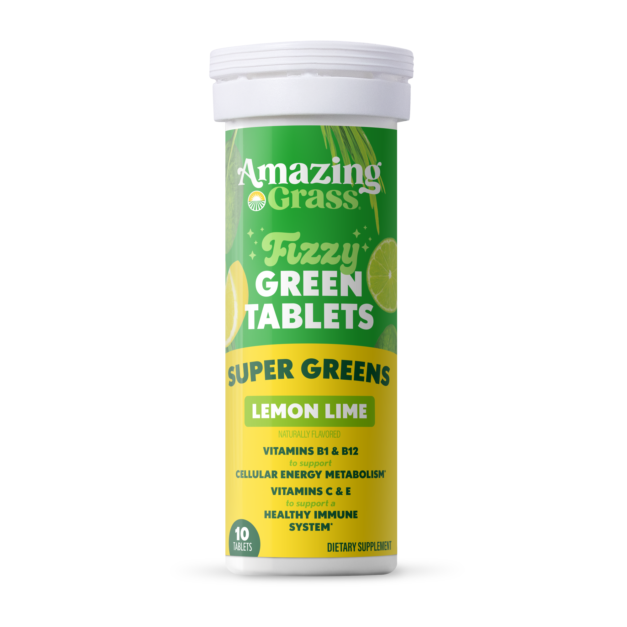Fizzy Green Tablets - Superfood Lemon Lime – Amazing Grass