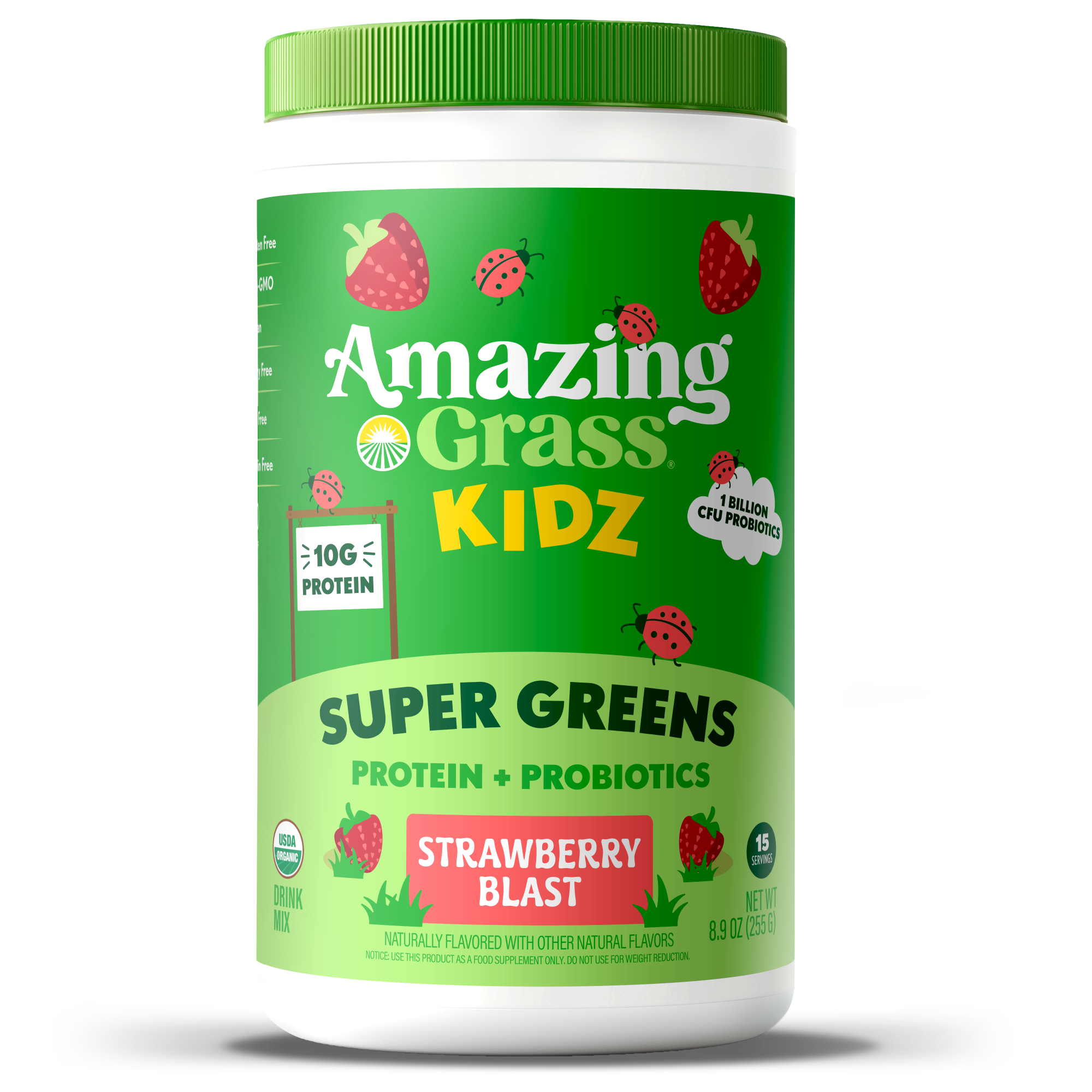 Whole Food Protein & Probiotic Shake - Strawberry – Amazing Grass