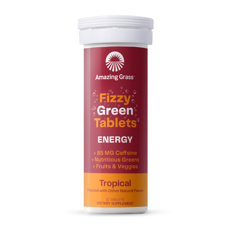 Fizzy Green Tablets Energy Tropical