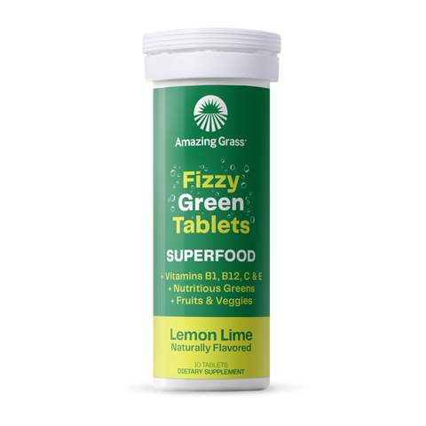 Fizzy Green Tablets Superfood Lemon-Lime