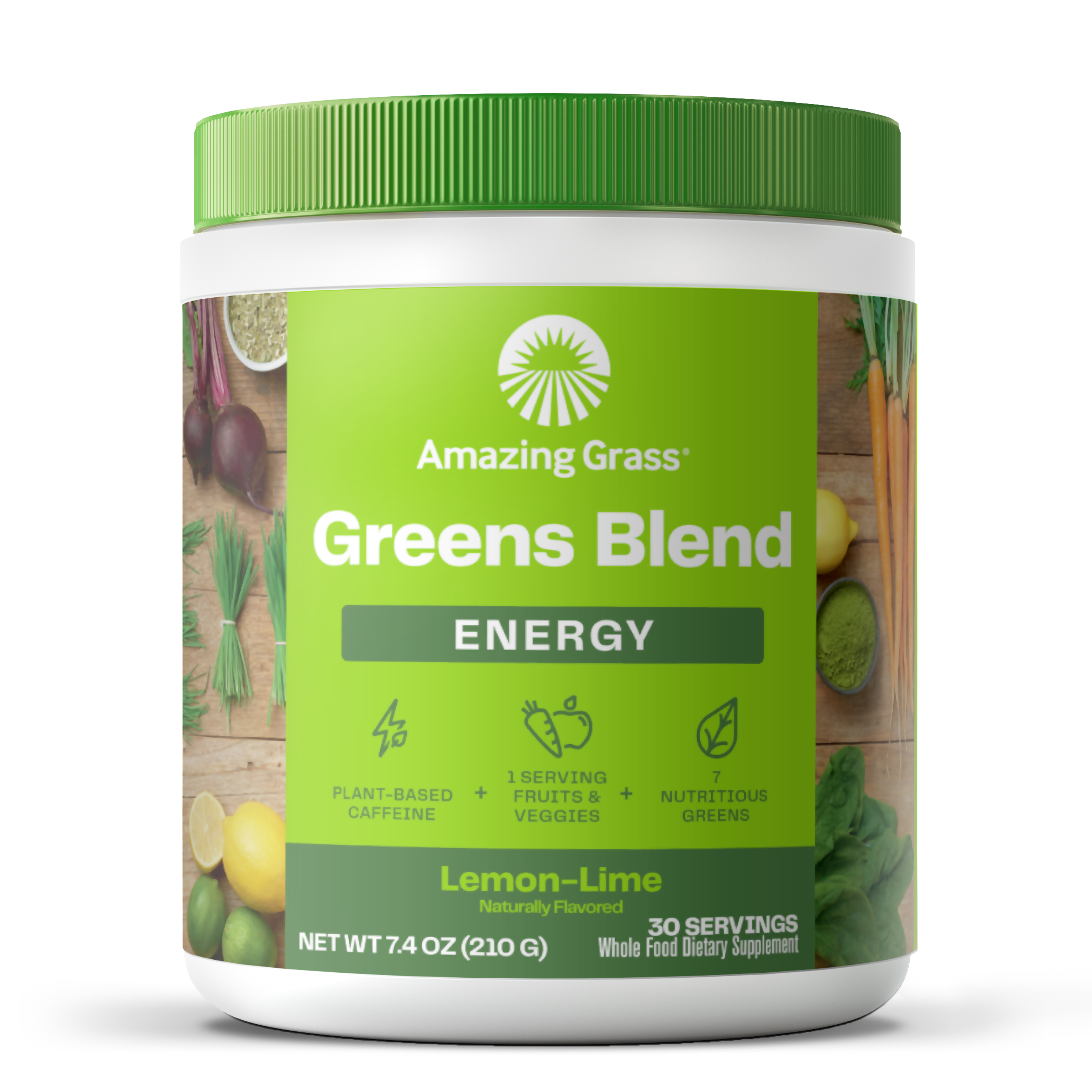 Green Superfood Energy Powder - Daily Greens + Plant-Based Caffeine -  Watermelon (30 Servings) by Amazing Grass at the Vitamin Shoppe