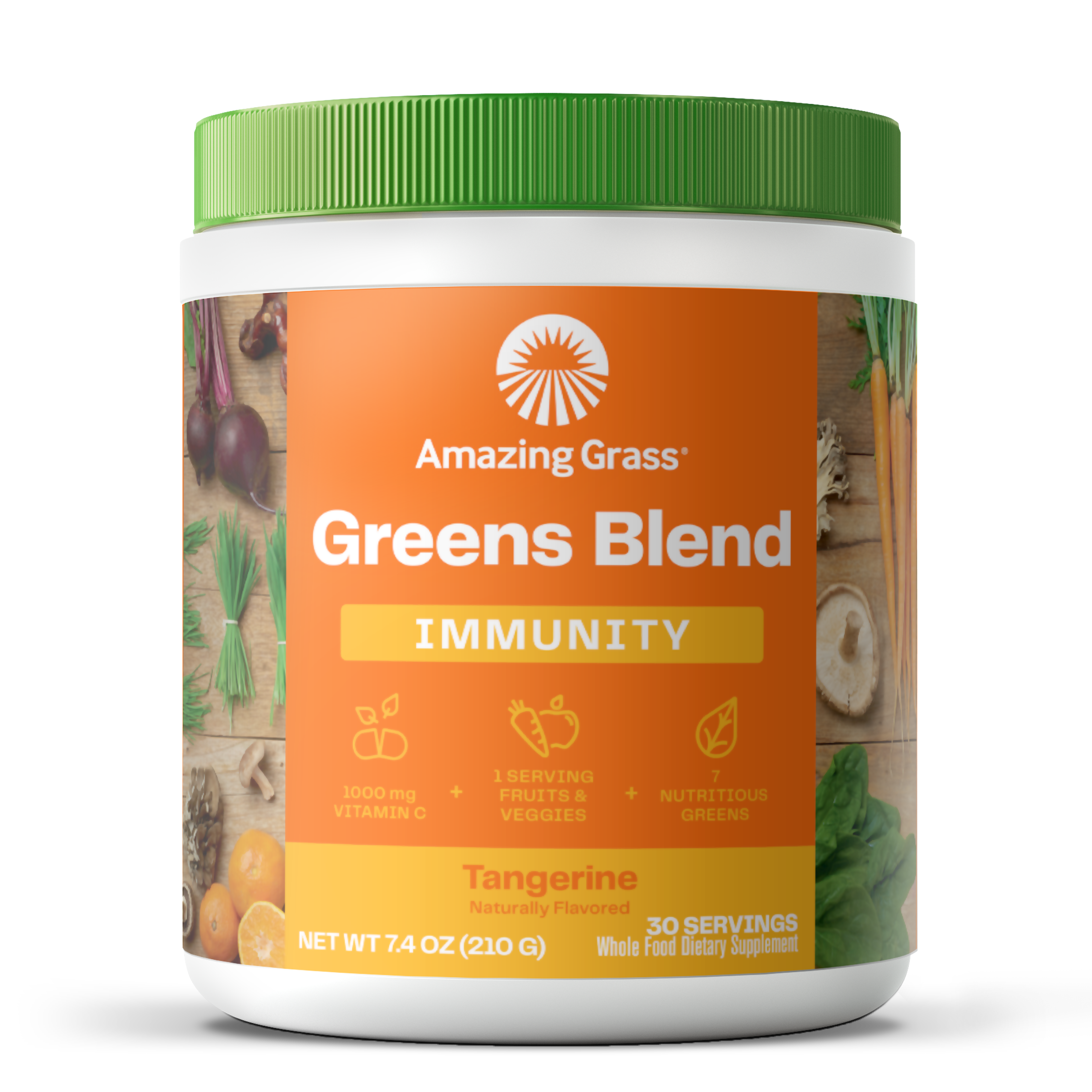 Amazing Grass Greens Blend Superfood: Super Greens Powder Smoothie Mix with Organic Spirulina, Chlorella, Beet Root Powder, Digestive Enzymes 