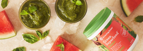 Basil Melon Slushie