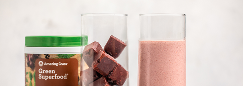 Chocolate Raspberry Superfood Smoothie Cubes