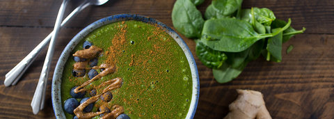 Ginger Spinach Smoothie Bowl Recipe