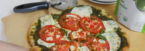 Kale-Powered Pesto Pizza