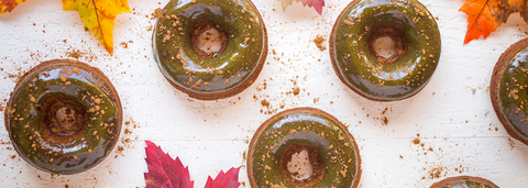 Grain-Free Pumpkin Donuts With Peanut Butter Maple Glaze