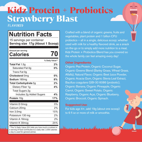 Protein + Probiotics Strawberry Blast