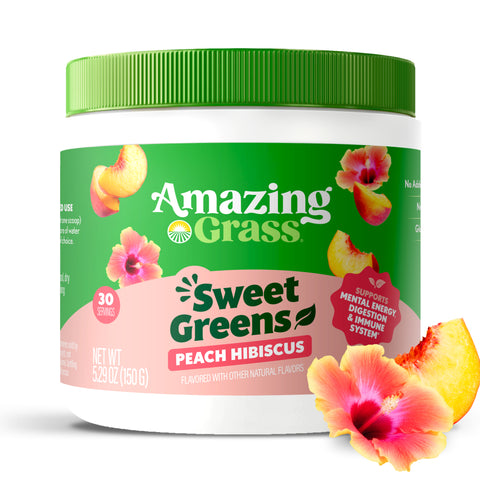Sweet Greens Peach Hibiscus