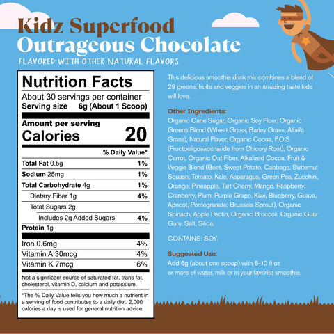 Kidz Superfood Outrageous Chocolate