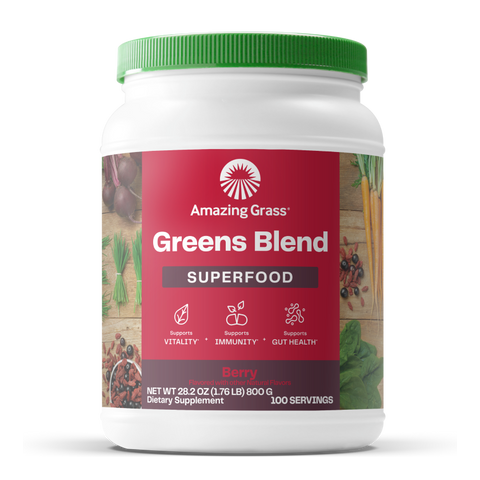 greens blend berry flavor 100 servings tub