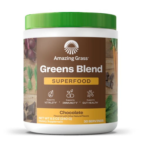 greens blend chocolate flavor tub