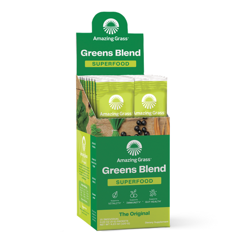greens blend original flavor box of individual stick packets