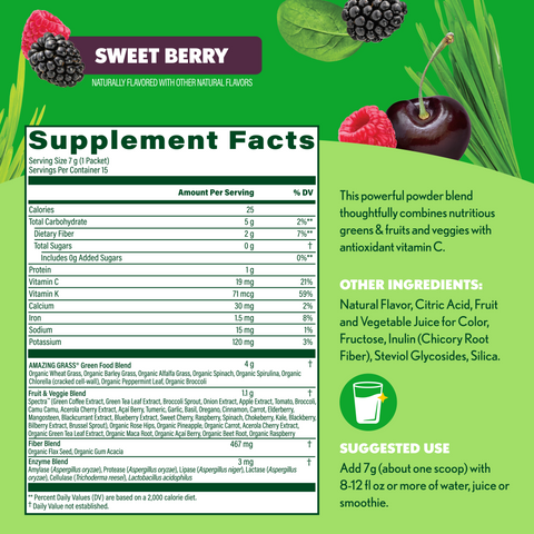 Greens Blend Antioxidant Sweet Berry