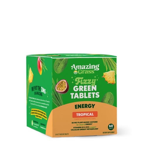 Fizzy Green Tablets Energy Tropical