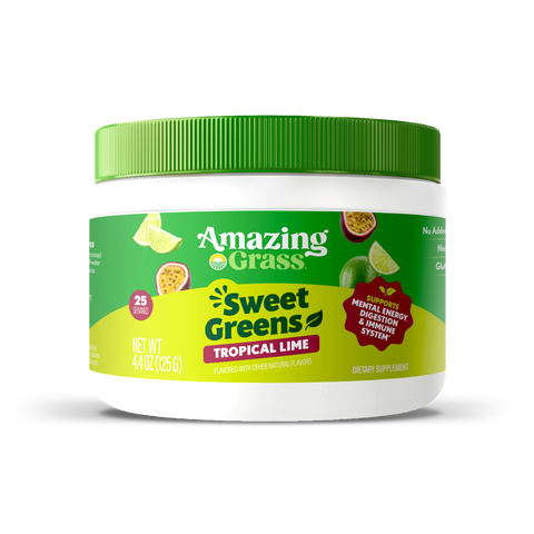 sweet greens amazing grass 25 servings tropical lime