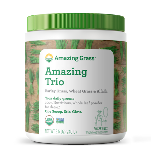 Amazing Grass Kosher Green Superfood Drink Powder, Original - 17 oz tub