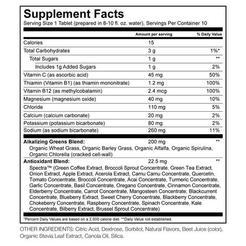 Strawberry Green Superfood Effervescent Nutritional Information By Amazing Grass