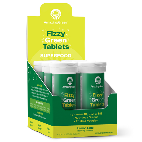Fizzy Green Tablets Superfood Lemon-Lime