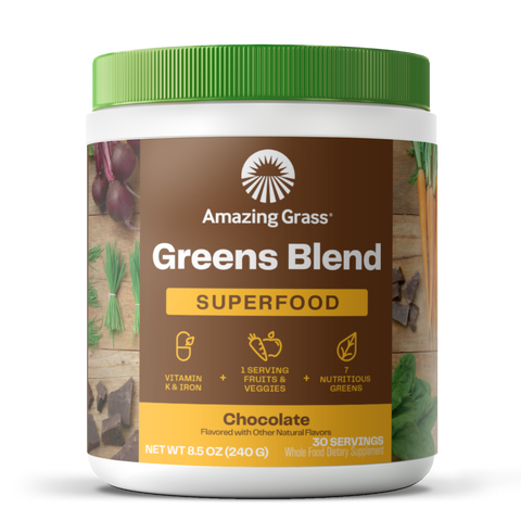 Super Greens Powder with Prebiotic Fiber - Pink Lemonade (30