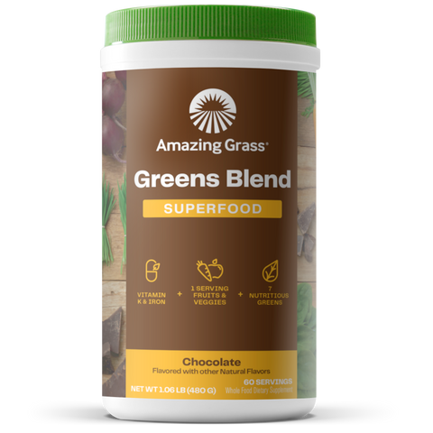 AMAZING GRASS Chocolate Green Superfood Powder, 8.5 OZ