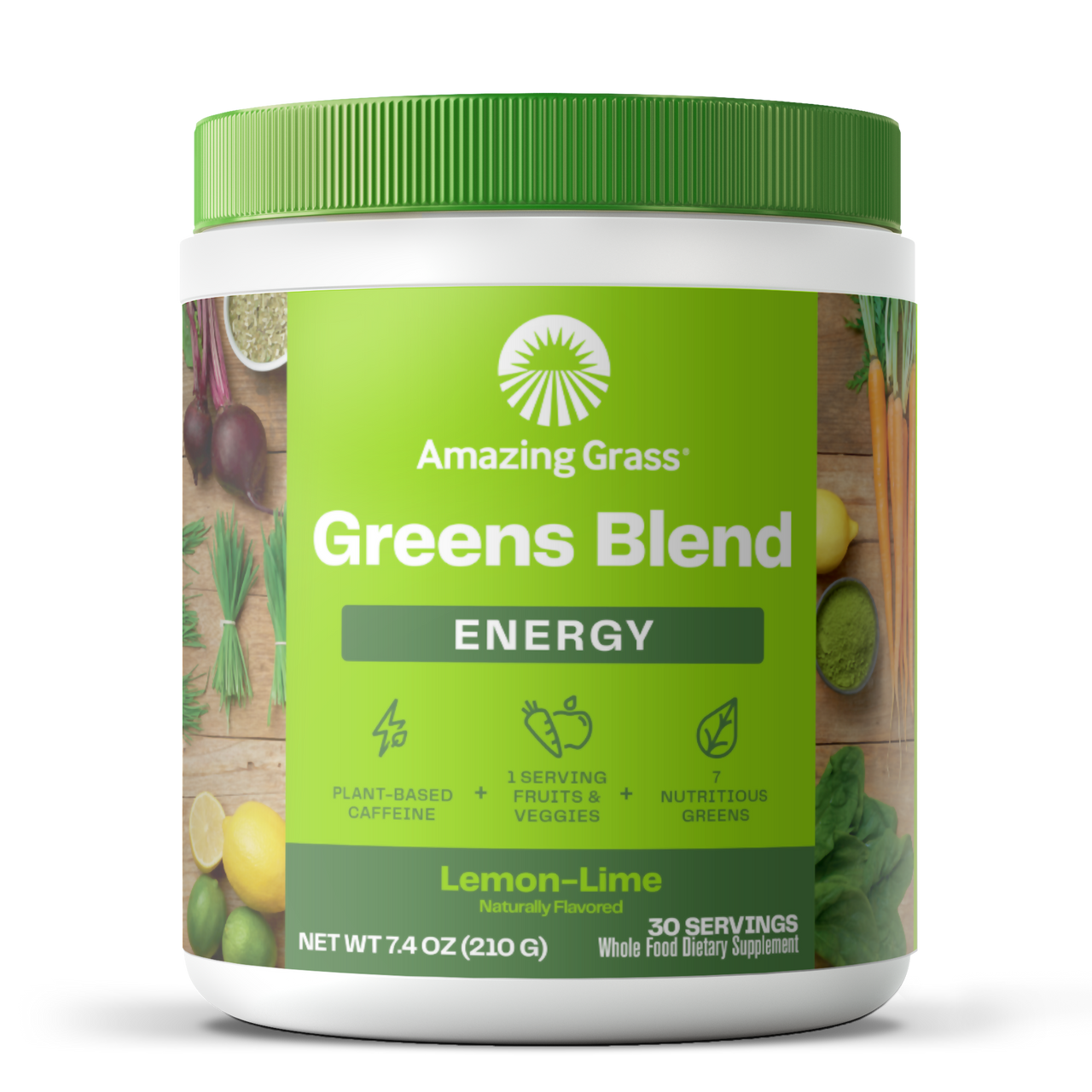 Amazing Grass Greens Blend Energy powder in use