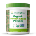 Jar of Organic Wheat Grass Powder